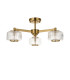 Livorno Cluster Pendant Ceiling Light Bright Nickel Plate & Clear Glass 7x E27-8