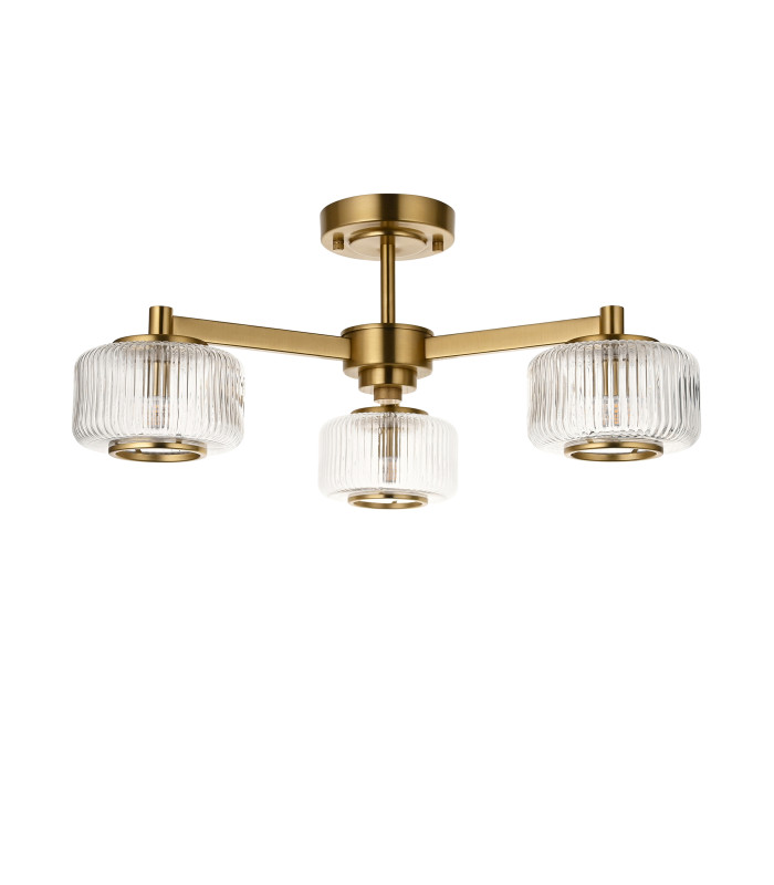 Livorno Cluster Pendant Ceiling Light Bright Nickel Plate & Clear Glass 7x E27-8
