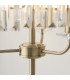 Ascoli Glass Floor Lamp Antique Brass Plate & Clear Cut Glass 3 x 6W LED E14-4