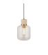 Livorno Cluster Pendant Ceiling Light Antique Brass Plate & Clear Glass 7x E27-1