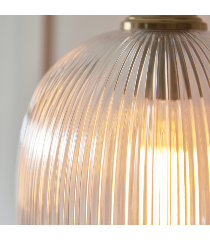 Pillaro Table Lamp Brushed Aged Brass Plate & White Marble E14-6