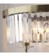 Ascoli Glass Floor Lamp Antique Brass Plate & Clear Cut Glass 3 x 6W LED E14-6