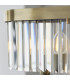 Ascoli Bar Pendant Ceiling Light Antique Brass Plate & Clear Cut Glass 4 x 6W LED E14-7