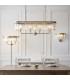Ascoli Glass Floor Lamp Antique Brass Plate & Clear Cut Glass 3 x 6W LED E14-7