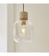 Livorno Cluster Pendant Ceiling Light Antique Brass Plate & Clear Glass 7x E27-4