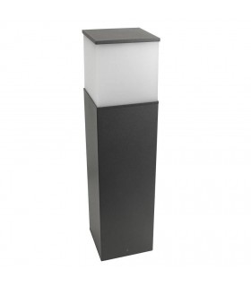 1 Light Large Outdoor Bollard Light Urban Grey IP54, E27 - 1