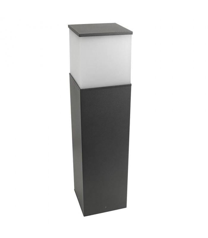 1 Light Large Outdoor Bollard Light Urban Grey IP54, E27 - 1