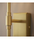 Rome Globe Wall Lights Brushed Aged Brass Plate & Clear Glass 2x LED G9-4