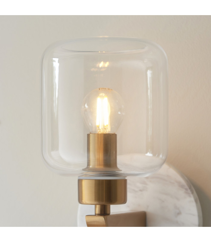 Livorno Cluster Pendant Ceiling Light Bright Nickel Plate & Clear Ribbed Glass 13x E27-5