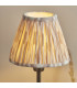 Rise Antique Bronze Plate Table Lamp with Neutral Print Fabric Ikat Shade 16cm 7W LED E14-5