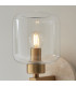 Livorno Cluster Pendant Ceiling Light Bright Nickel Plate & Clear Ribbed Glass 7x E27-5
