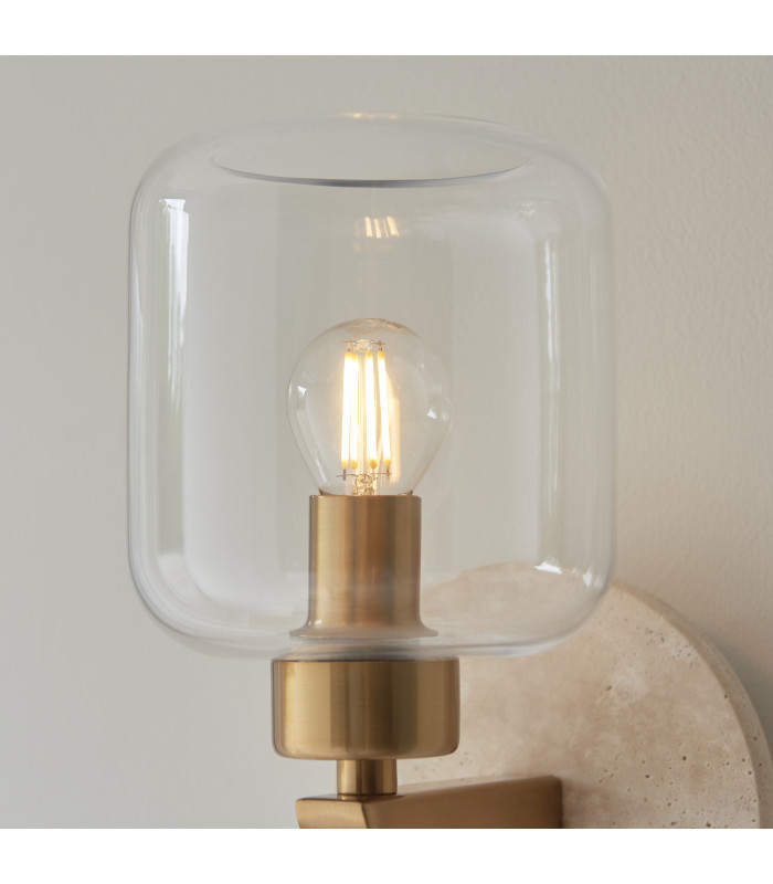 Livorno Cluster Pendant Ceiling Light Bright Nickel Plate & Clear Ribbed Glass 7x E27-5