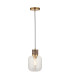 Livorno Cluster Pendant Ceiling Light Antique Brass Plate & Clear Glass 3x E27-7