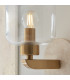 Livorno Cluster Pendant Ceiling Light Bright Nickel Plate & Clear Ribbed Glass 7x E27-6