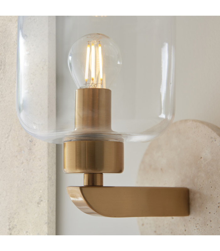Livorno Cluster Pendant Ceiling Light Bright Nickel Plate & Clear Ribbed Glass 7x E27-6