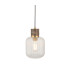 Livorno Cluster Pendant Ceiling Light Antique Brass Plate & Clear Ribbed Glass 7x E27-1
