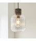 Livorno Cluster Pendant Ceiling Light Antique Brass Plate & Clear Ribbed Glass 7x E27-4