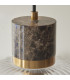 Livorno Cluster Pendant Ceiling Light Antique Brass Plate & Clear Ribbed Glass 7x E27-5