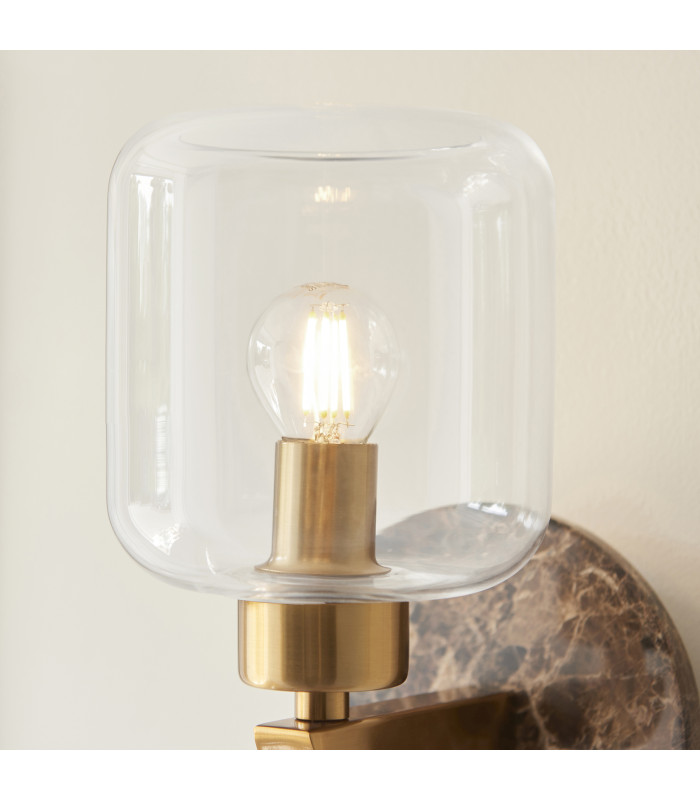 Livorno Cluster Pendant Ceiling Light Bright Nickel Plate & Clear Ribbed Glass 3x E27-7