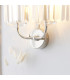 Ascoli Wall Lamp Bright Nickel Plate & Clear Cut Glass 2 x 6W LED E14-5