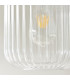 Livorno Cluster Pendant Ceiling Light Antique Brass Plate & Clear Ribbed Glass 3x E27-6