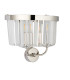 Ascoli Wall Lamp Bright Nickel Plate & Clear Cut Glass 2 x 6W LED E14-7
