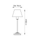 Rise Vintage Brass Finish Table Lamp with Neutral Print Fabric Ikat Shade 16cm 7W LED E14-10