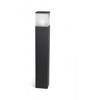 1 Light Outdoor Tall Bollard Light Urban Grey IP54, E27 - 1