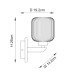 Travi Ribbed Wall Lamp Dark Brown Emperador Marble Vintage Brass & Clear Ribbed Glass 6W LED E14-10