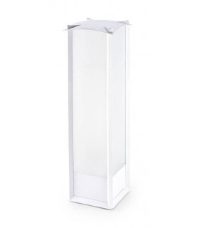 1 Light Outdoor Tall Bollard Light White IP44 - 1