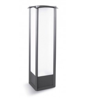 1 Light Outdoor Tall Bollard Light Urban Grey IP44 - 1
