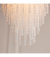 Anistoria Pendant Ceiling Light Brushed Aged Brass Plate & Clear Glass E27-6