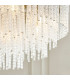 Anistoria Grand Pendant Ceiling Light Brushed Aged Brass Plate & Clear Glass 9x E14-5