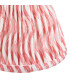 Burley Rechargeable Brushed Aged Brass Plate Wall Light with Coral Pink Fabric Ripple Shade 16cm Integrated LED-8