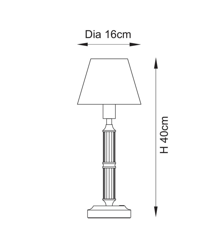 Morton Rechargeable Brushed Aged Brass Plate Table Lamp with Marlin Blue Fabric Ripple Shade 16cm Integrated LED-10
