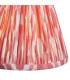 Morton Rechargeable Brushed Aged Brass Plate Table Lamp with Coral Pink Fabric Ikat Shade 16cm Integrated LED-8