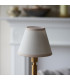 Upton Rechargeable Brushed Aged Brass Plate Table Lamp with Vintage White Fabric Ivy Shade 16cm Integrated LED-4