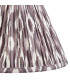 Myrtle Almond White Table Lamp with Pearl Grey Fabric Ikat Shade 30cm B22-8
