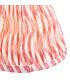 Burley Rechargeable Brushed Aged Brass Plate Table Lamp with Coral Pink Fabric Ripple Shade 16cm Integrated LED-8