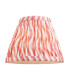 Burley Rechargeable Brushed Aged Brass Plate Table Lamp with Coral Pink Fabric Ripple Shade 16cm Integrated LED-9