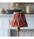 Burley Rechargeable Brushed Aged Brass Plate Table Lamp with Apricot Orange Fabric Zigzag Shade 16cm Integrated LED-4