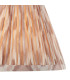 Burley Rechargeable Brushed Aged Brass Plate Floor Lamp with Neutral Print Fabric Ikat Shade 25cm Integrated LED-8
