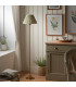 Burley Rechargeable Brushed Aged Brass Plate Floor Lamp with Leaf Shade 30cm Integrated LED-3