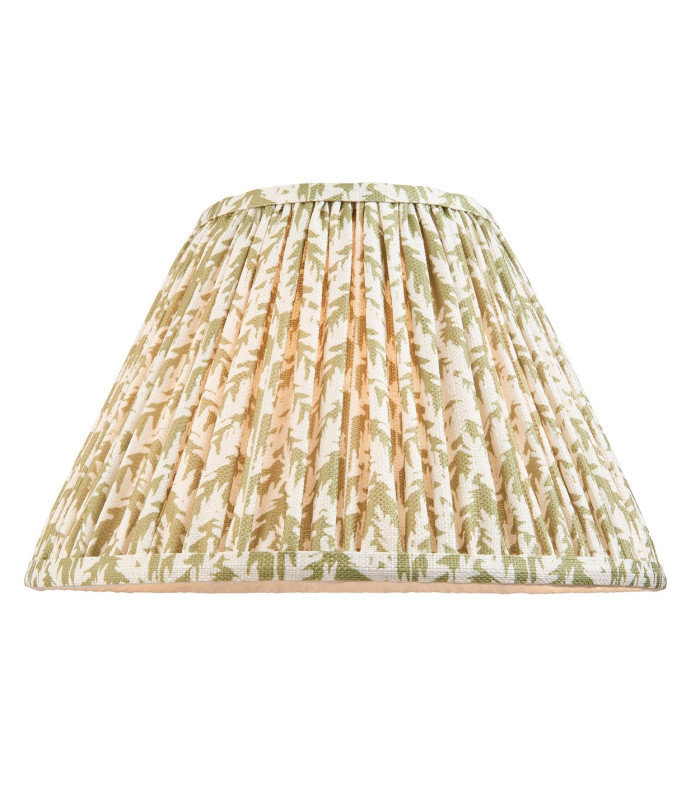 Burley Rechargeable Brushed Aged Brass Plate Floor Lamp with Leaf Shade 30cm Integrated LED-9