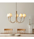 Santiago Brushed Aged Brass Plate Pendant Light with Vintage White Fabric Ivy Shade 16cm 5x B22-2