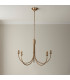 Santiago Brushed Aged Brass Plate Pendant Light with Vintage White Fabric Ivy Shade 16cm 5x B22-6