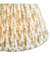 Burley Rechargeable Brushed Aged Brass Plate Table Lamp with Herb Garden Green Fabric Leaf Shade 16cm Integrated LED-8