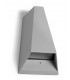 LED 2 Light Outdoor Wall Light Grey IP44 - 1