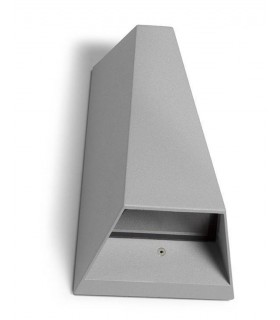 LED 2 Light Outdoor Wall Light Grey IP44 - 1