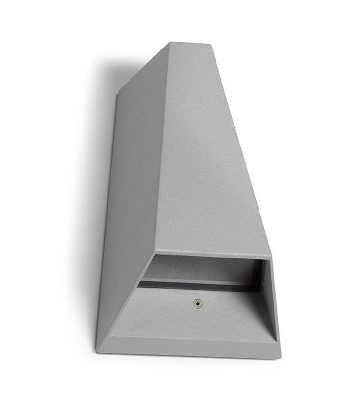 LED 2 Light Outdoor Wall Light Grey IP44 - 1
